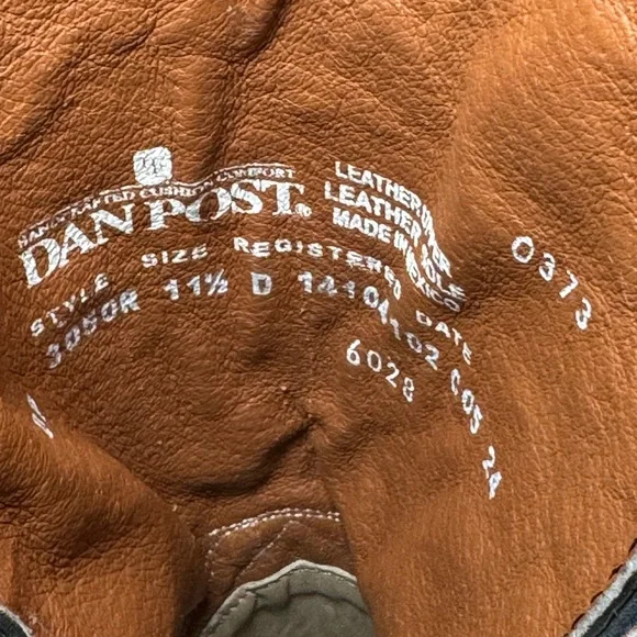 Dan Post Men’s Winston Lizard Cowboy Boots Size 11.5 NEW